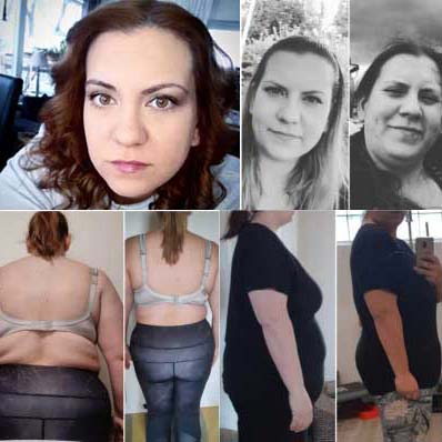 Före och efterbild av Sabina